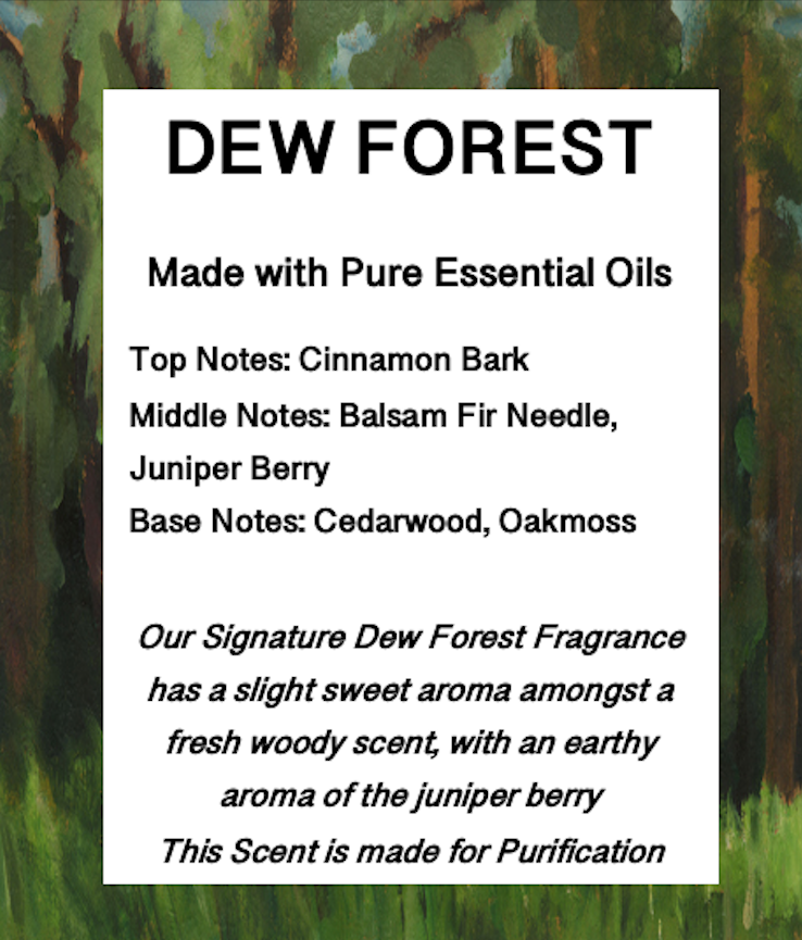 Scent profile description for signature Dew Forest Scent