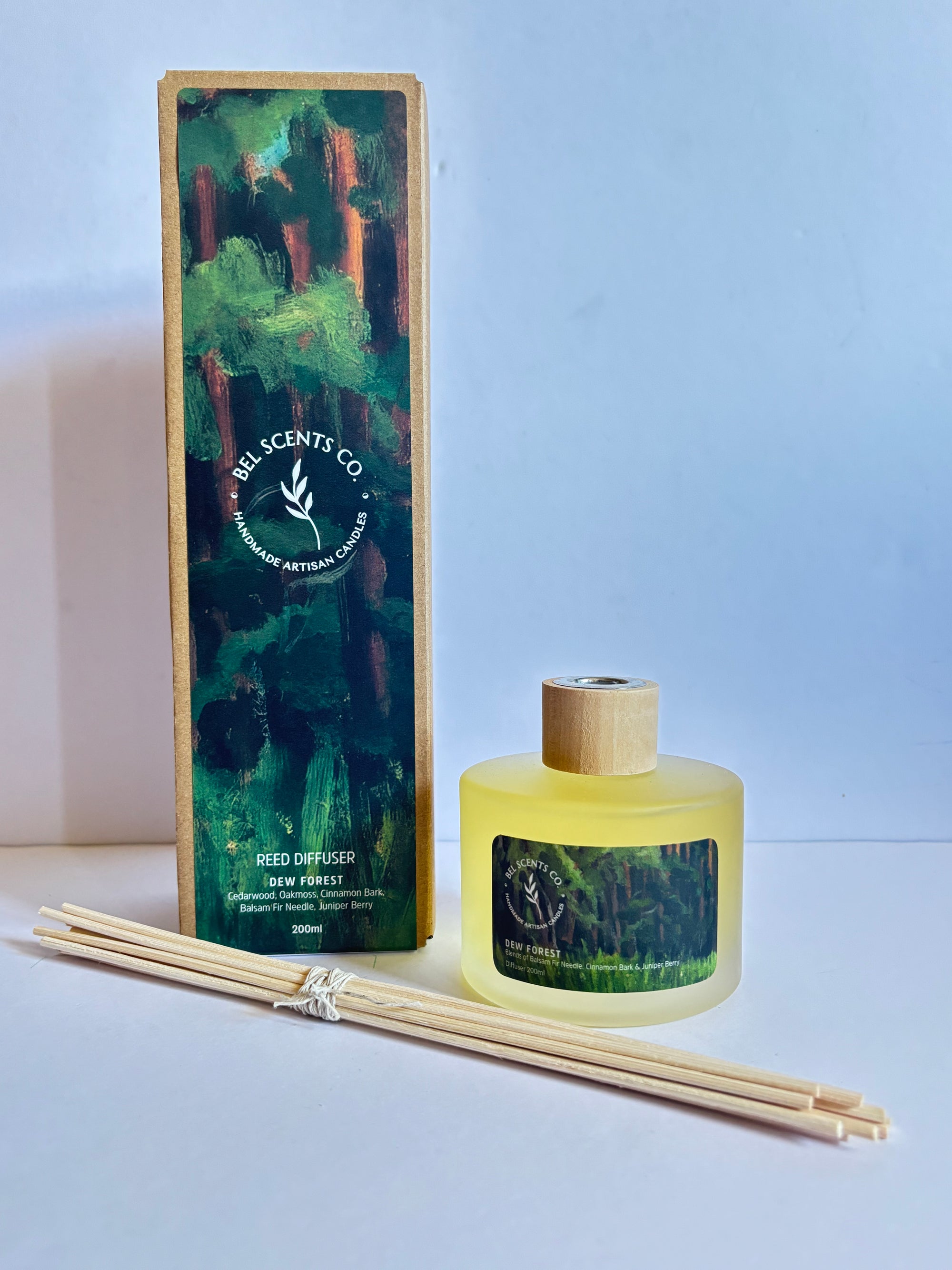 Forest Pine Scented reed diffuser Made with pure essential oils. Is the Best Home Fragrance decor for your home. This flameless fragrance is safe and natural product and can be used around pets and children. The perfect Aromatherapy diffuser, for pure essential oils. The perfect air freshener for your home or gift to someone special. Great gifts for women or housewarming. 
Voted the Best Smelling Fragrance and most popular scent for the Home office decor and home.