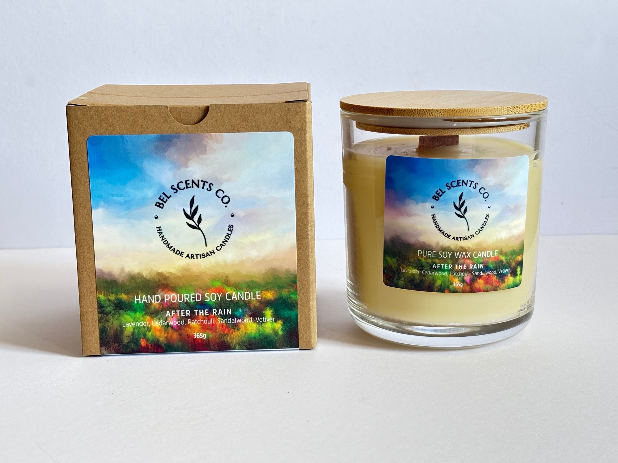 The Scent of Petrichor will relax you as you unwind with our scented soy organic candle after the rain. beautifully Made in Australia in our Melbourne based candle workshop. This Aromatherapy candle is made with purpose. The Best Candles in unique gifts and quality. Our 100% non toxic home fragrance candles. 