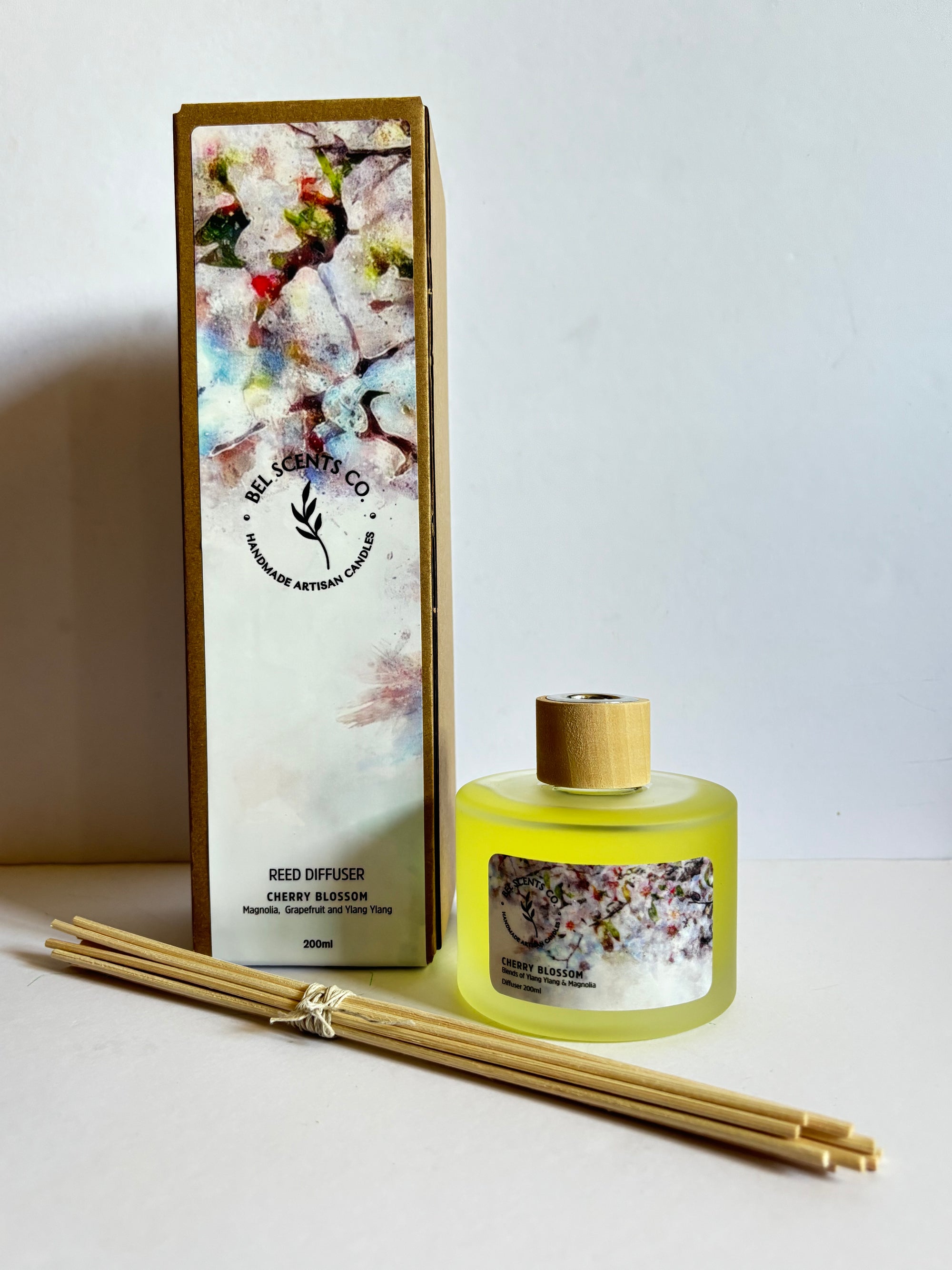 Our Cherry Blossom scented reed diffuser Made with Magnolia essential oil. Is the Best Home Fragrance decor for your home. This flameless fragrance is safe and natural product and can be used around pets and children. The perfect Aromatherapy diffuser, for pure essential oils. The perfect air freshener for your home or gift to someone special. Great gifts for women or housewarming. 
Voted the Best Smelling Fragrance and most popular scent for the Home office decor and home.