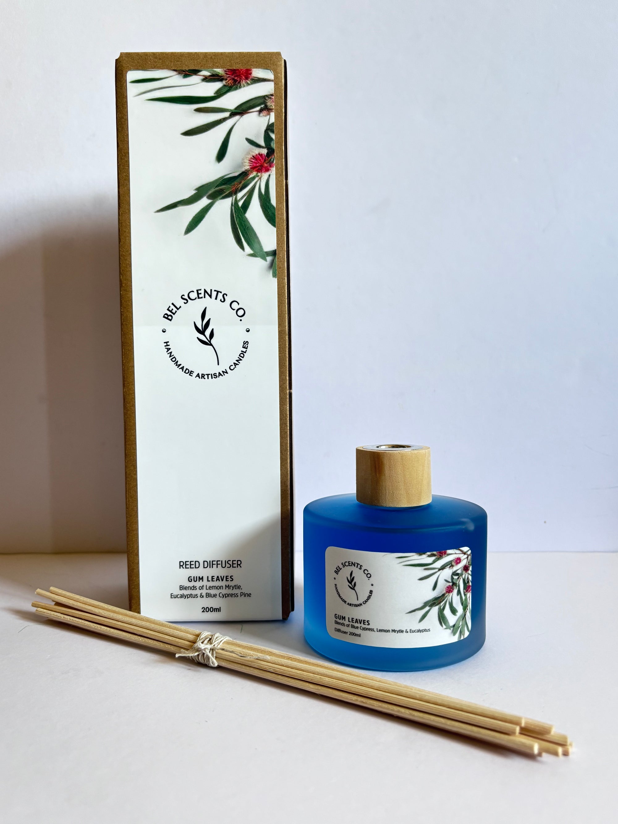 Our Gum Leaves Crafted scented reed diffuser Made with Eucalyptus essential oil. Is the Best Home Fragrance decor for your home. This flameless fragrance is safe and natural product and can be used around pets and children. The perfect Aromatherapy diffuser, for pure essential oils. The perfect air freshener for your home or gift to someone special. Great gifts for women or housewarming. 
Voted the Best Smelling Fragrance and most popular scent for the Home office decor and home.