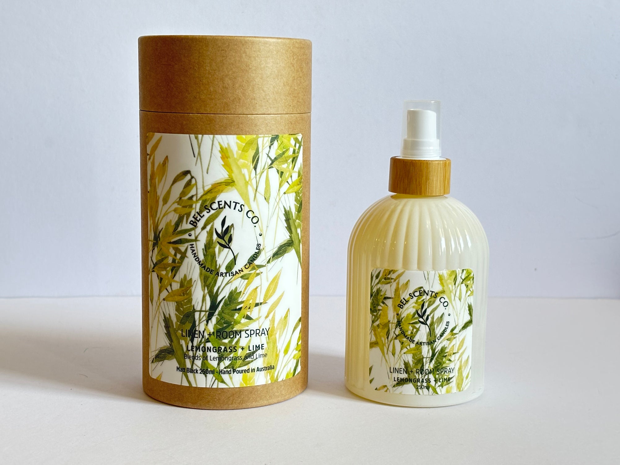 Natural linen and room spray in 250ml. Lemongrass and  Lime scented room spray. Melbourne Artisan Scents. Made with botanical ingredients. Our Fabric spray is a great pillow mist with aromatherapy purpose fit sprays. Great Air fresheners for your home fragrance. Made with pure essential oils making it a perfect essential oil spray gift. Make Lemongrass and Lime Scented Spray apart of your everyday room mist. 