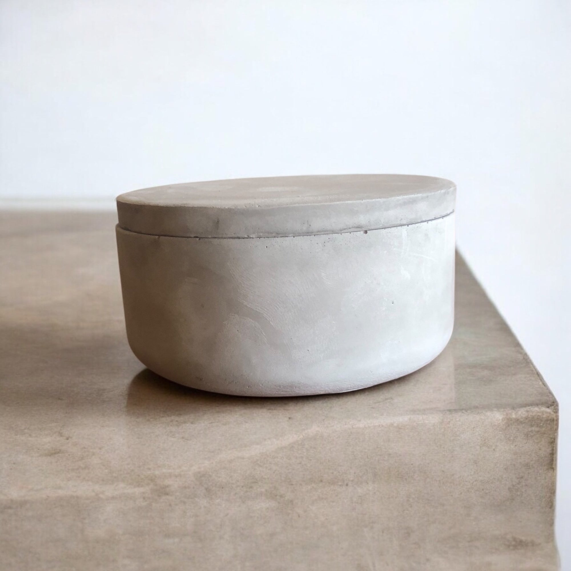 Concrete Candle Grey Medium Soy Handcrafted candle