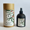 Natural linen and room spray in 250ml bottle, Australiana scent with Eucalyptus and Lemon Myrtle Essential Oil hand-poured in Melbourne. Minimalist room spray for home fragrance in recyclable glass packaging.made with botanical ingredients. Our Fabric spray is a great pillow mist with aromatherapy purpose fit sprays. Great Air fresheners for your home fragrance. Made with pure essential oils making it a perfect essential oil spray gift. Make our Gum Leaves Australiana Scented Spray apart of your home decor.