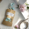 Hand-poured square wax melts in refreshing Sea Salt scent, neatly arranged on a Botanical Background – ideal for home fragrance lovers